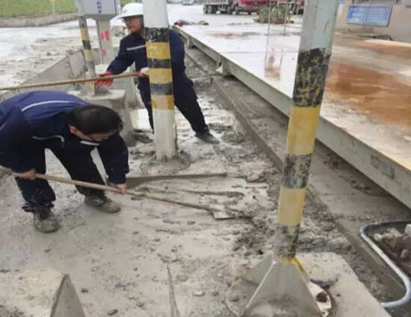 上門檢修玉田公司地磅秤數(shù)據(jù)不穩(wěn)