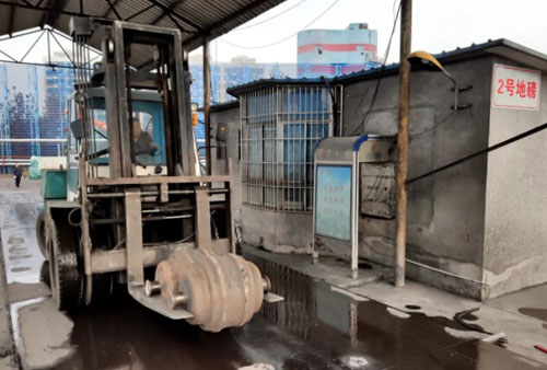 兗州區(qū)計(jì)量所對(duì)外煤炭礦電子地磅開(kāi)展檢定工作